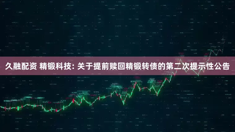 久融配资 精锻科技: 关于提前赎回精锻转债的第二次提示性公告