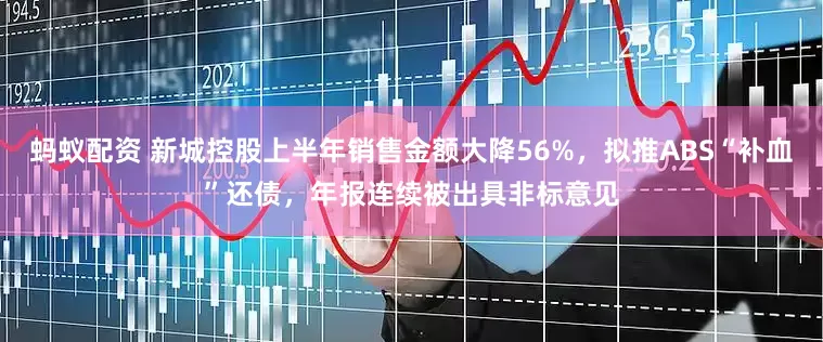 蚂蚁配资 新城控股上半年销售金额大降56%，拟推ABS“补血”还债，年报连续被出具非标意见